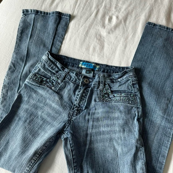 Vintage Y2K Apollo low rise bootcut embedded jeans - Picture 2 of 7